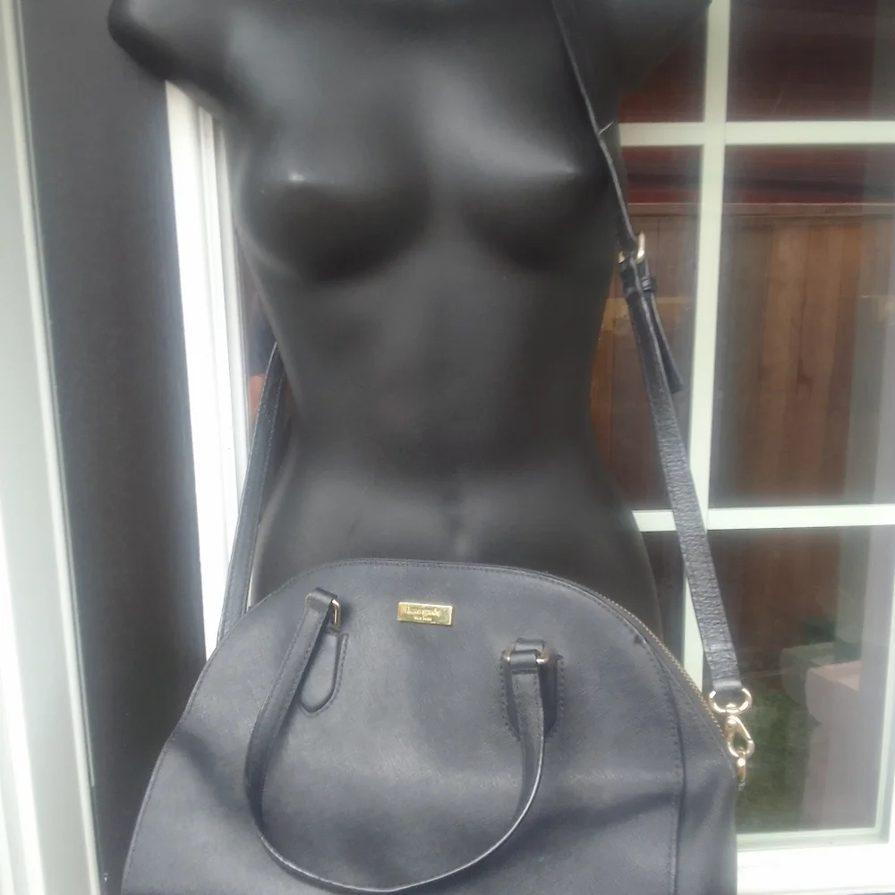 Kate Spade Black Leather Crossbody Bag - Picture 3 of 15